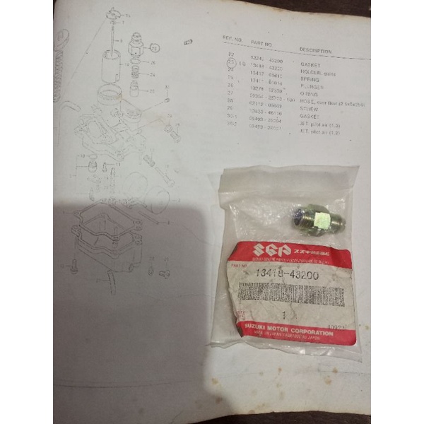 mur choke karbu suzuki RC100 RC110 crystal