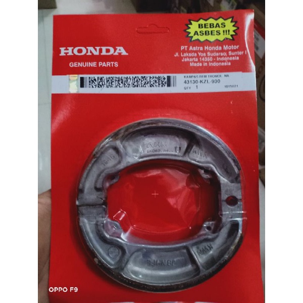 KAMPAS BELAKANG HONDA MATIC ORIGINAL 43130KZL930