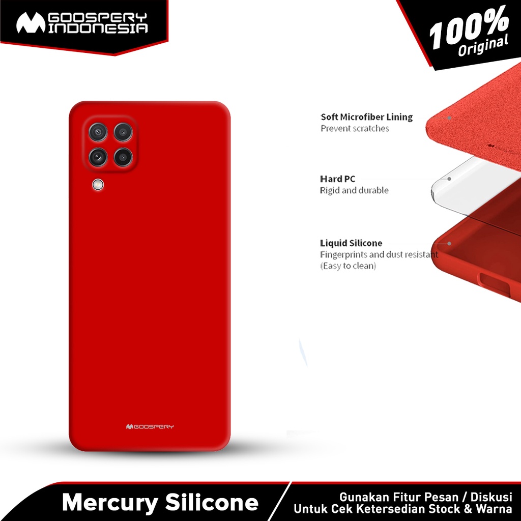 GOOSPERY casing Samsung Galaxy A22 4G A225 Mercury Silicone Case