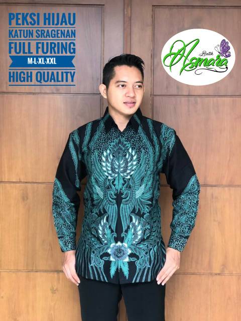 Batik Solo PEKSI Series Kemeja Pria Katun Halus Sragenan Full Furing