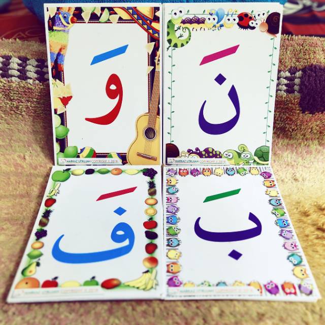FLASH CARD HURUF HIJAIYA UKURAN BESAR