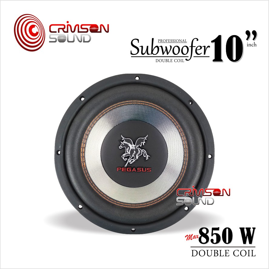 Pegasus PG- 1035 Subwoofer 10 inch Model Baru 