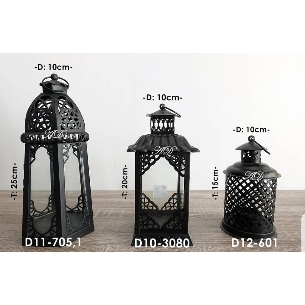 Tempat Lilin Model Vintage Hitam  Shopee Indonesia