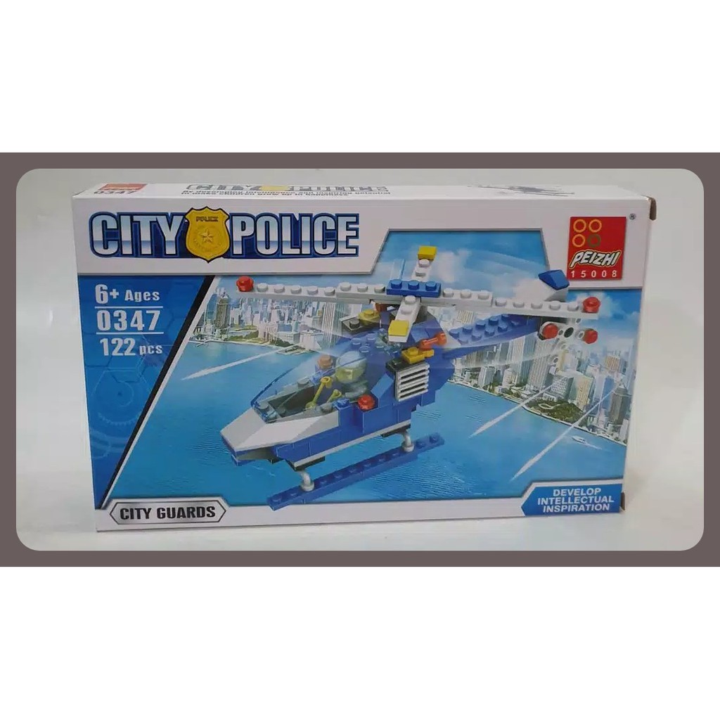 MAINAN LEGO - LEGO CITY POLICE MAINAN LEGO POLISI ANAK ISI 122 PCS NO. 0347
