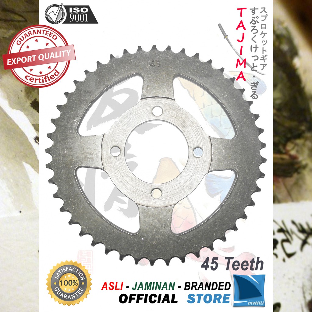 Gigi Tarik 40T ~ 53T HONDA Prima, Grand, Win Gir Belakang - Rear Sprocket Gear TAJIMA