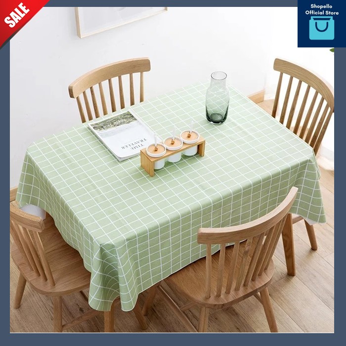 SHOPELLO [ANTI AIR] Taplak Meja Motif KOTAKKOTAK bahan