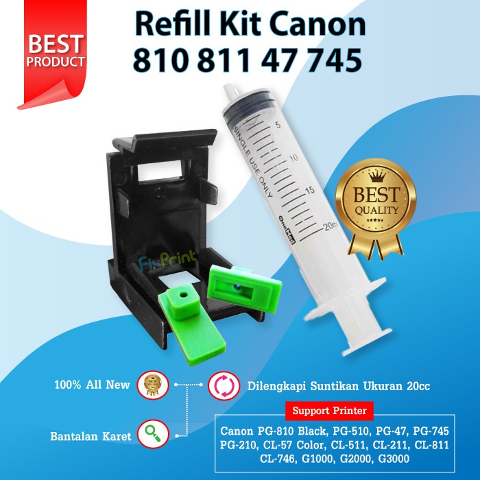 Penyedot Tinta Tool Kit Canon 810 811 47 57 CA91 CA92 510 511 210 211