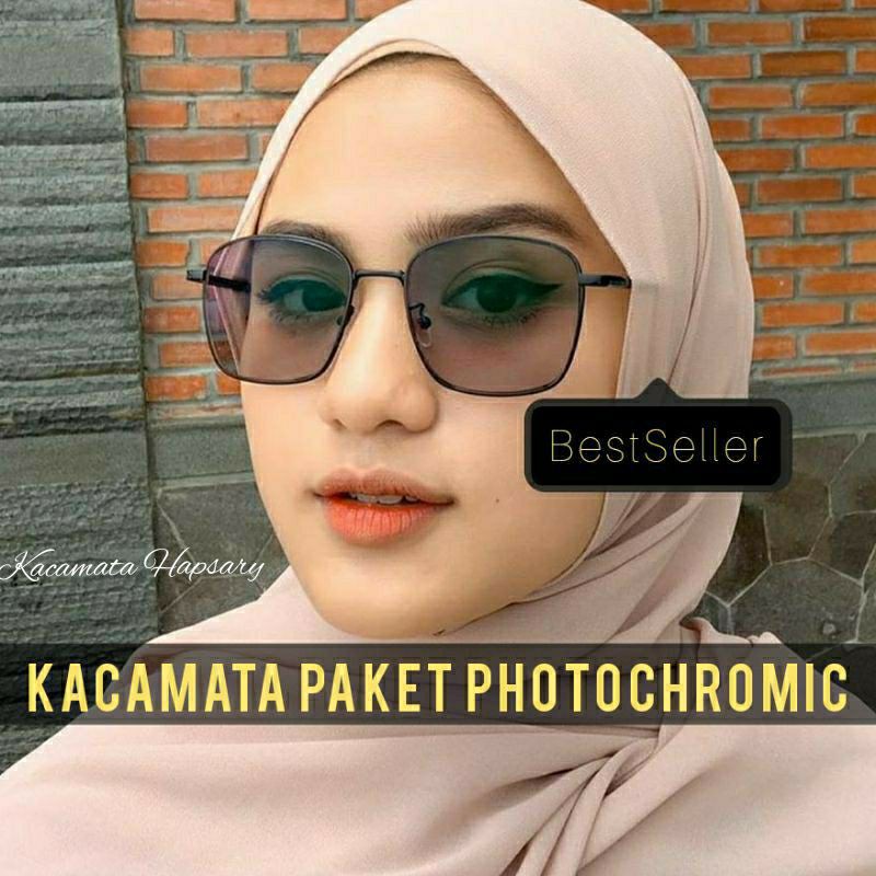 FRAME KACAMATA KOTAK | KACA MATA MINUS | FREE LENSA PHOTOCROMIC | KACAMATA PLUS | KACA MATA WANITA