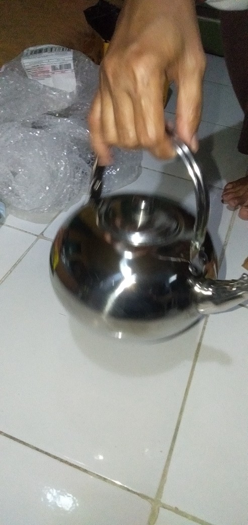 Ketel / Teko / Ceret / Tea Mini Pot Emas 18cm Stainless Plus Saringan