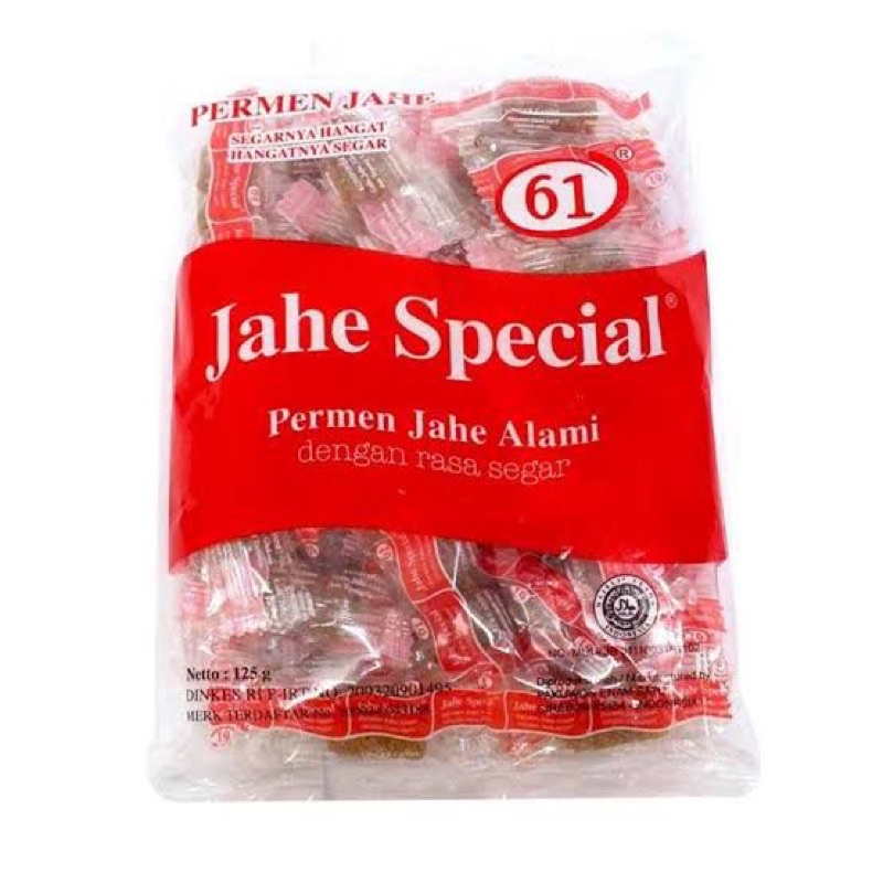 

Permen Jahe 61 Special Alami 125 gr