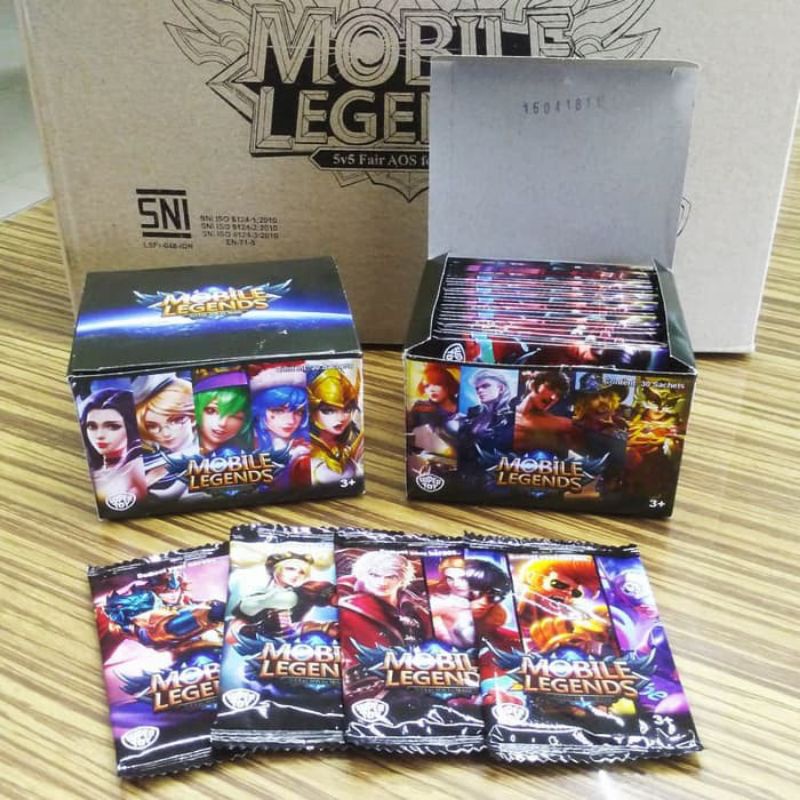 1 BOX MAINA KARTU 3D/PUZZLE MOBILE LEGEND/MAINAN KARTU CENTILAN 3D/MOBILE LEGEN