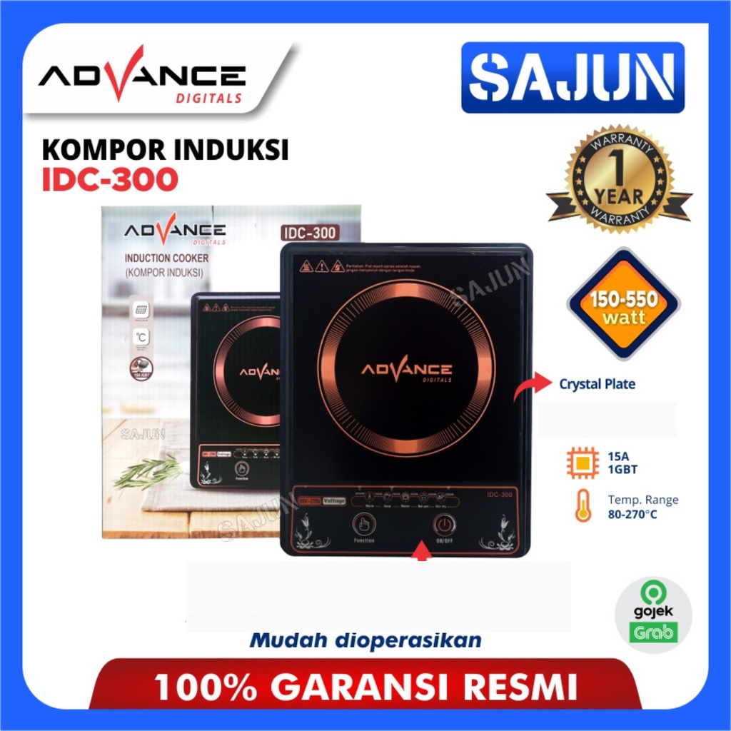 Advance Induction Cooker IDC300 Kompor Listrik Induksi IDC-300