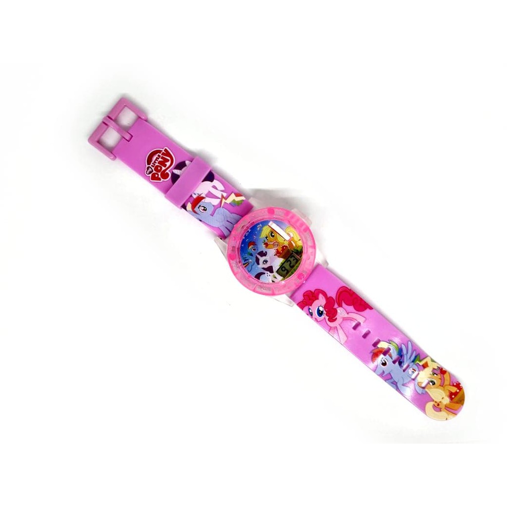 Parling Laris! JAM TANGAN ANAK PEREMPUAN HOLOGRAM LASER PROYEKTOR KUDA MY LITTLE PONY Low Price!