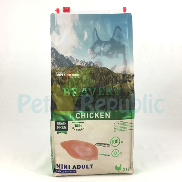 

Makanan Anjing BRAVERY Mini Adult Chicken 2kg