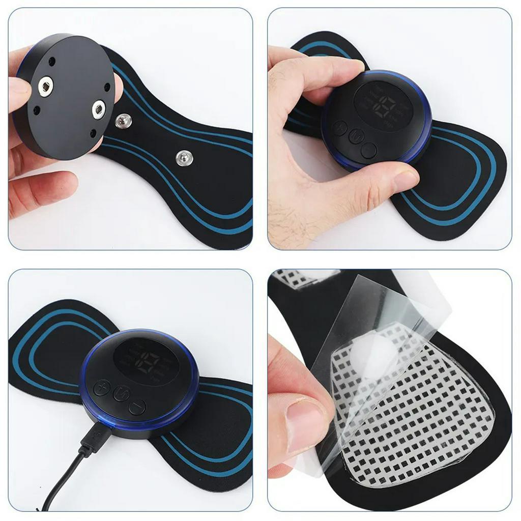 Alat Pijat Elektrik Tempel Portable Mini - Alat Pijat Mini Massage Elektrik Tempel EMS Terapi Leher Massager