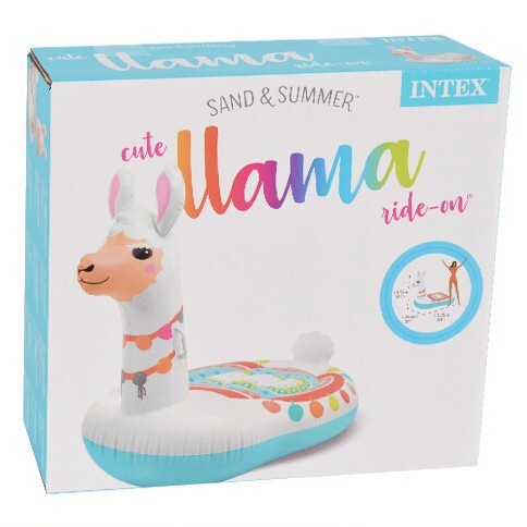 INTEX 57564 Float Pelampung Ban Renang Floaties Cute Llama Ride-on
