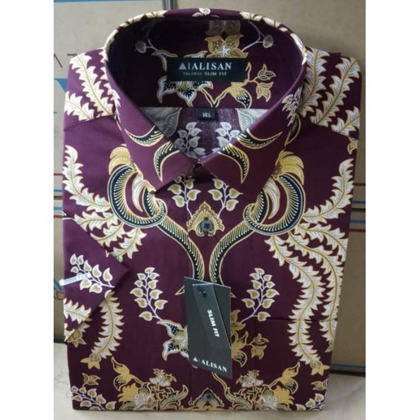 Kemeja Batik Alisan Motif Printing Lengan Pendek Update