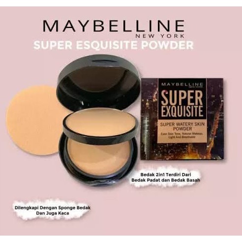 Maybelline Super Exquisite 2in1 Bedak Padat Dan Basah