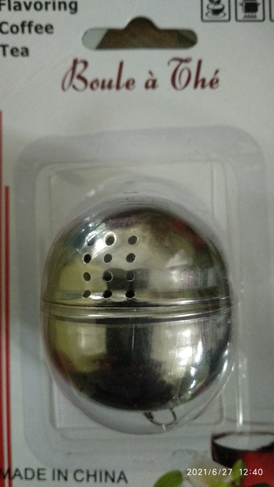 Saringan Teh Dan Kopi Bentuk Bola Stainlees Multifungsi 2.5cm