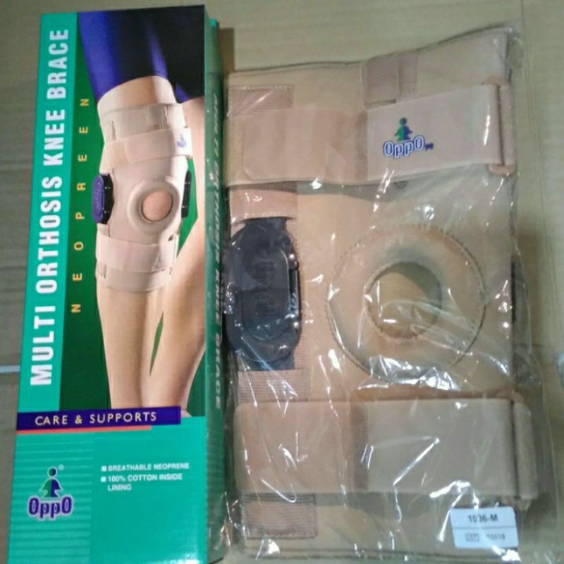 Oppo 1036 multi orthosis knee brace / decker lutut support