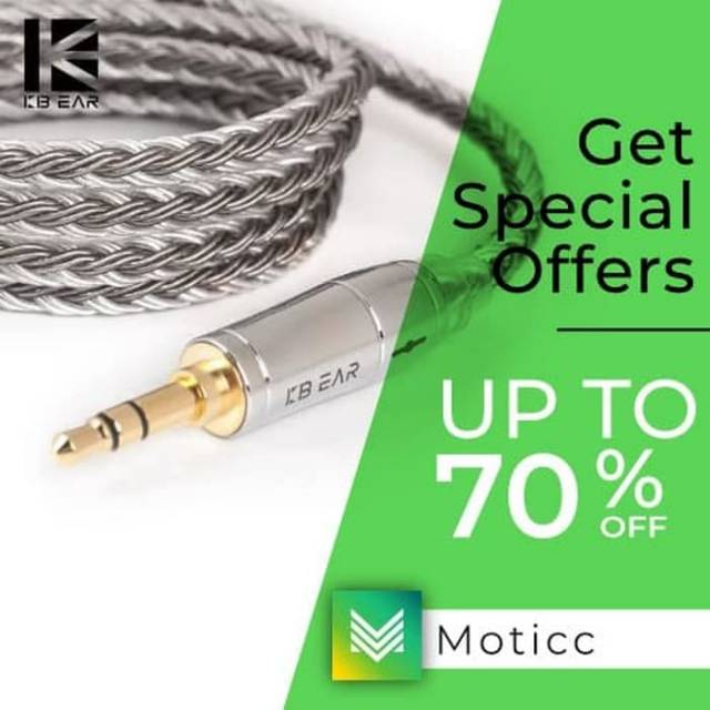 KBEAR 16 Core Upgrade Silver Cable 2 Pin 0.78/MMCX/QDC TFZ BLON KZ CCA