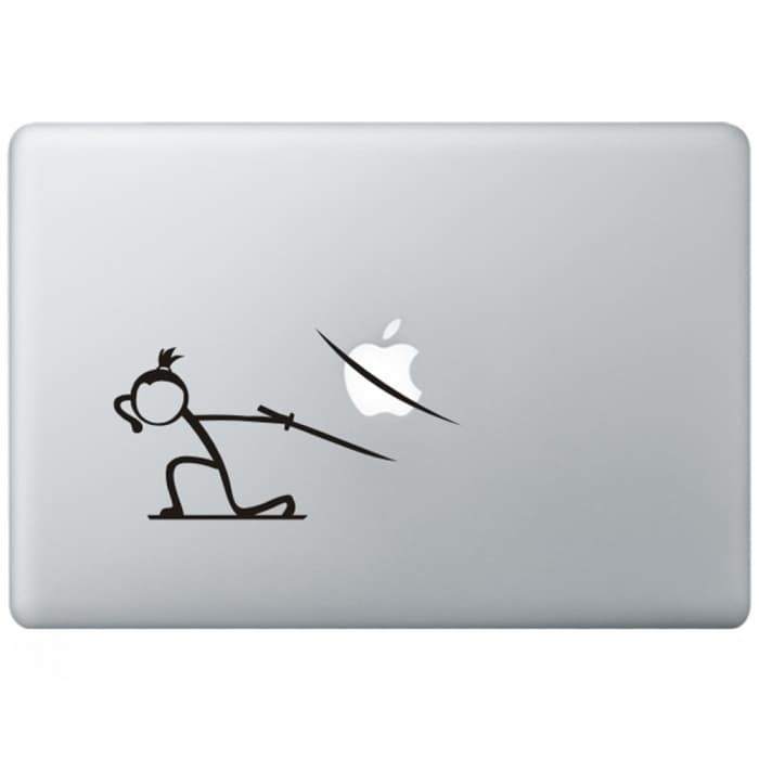 Garskin laptop Stiker Samurai Ninja Slash Apple Sticker Vinyl