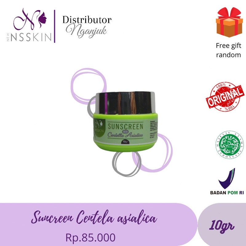(FREE GIFT BISA COD) NEW NSSKIN SUNCREEN CENTELLA ASIALICA NS SKINCARE