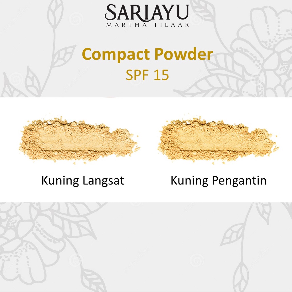 ★ BB ★ Sariayu Compact Powder SPF15 - FULL - REFFIL | Kuning Pengantin - Kuning Langsat 15gr  | Sari Ayu