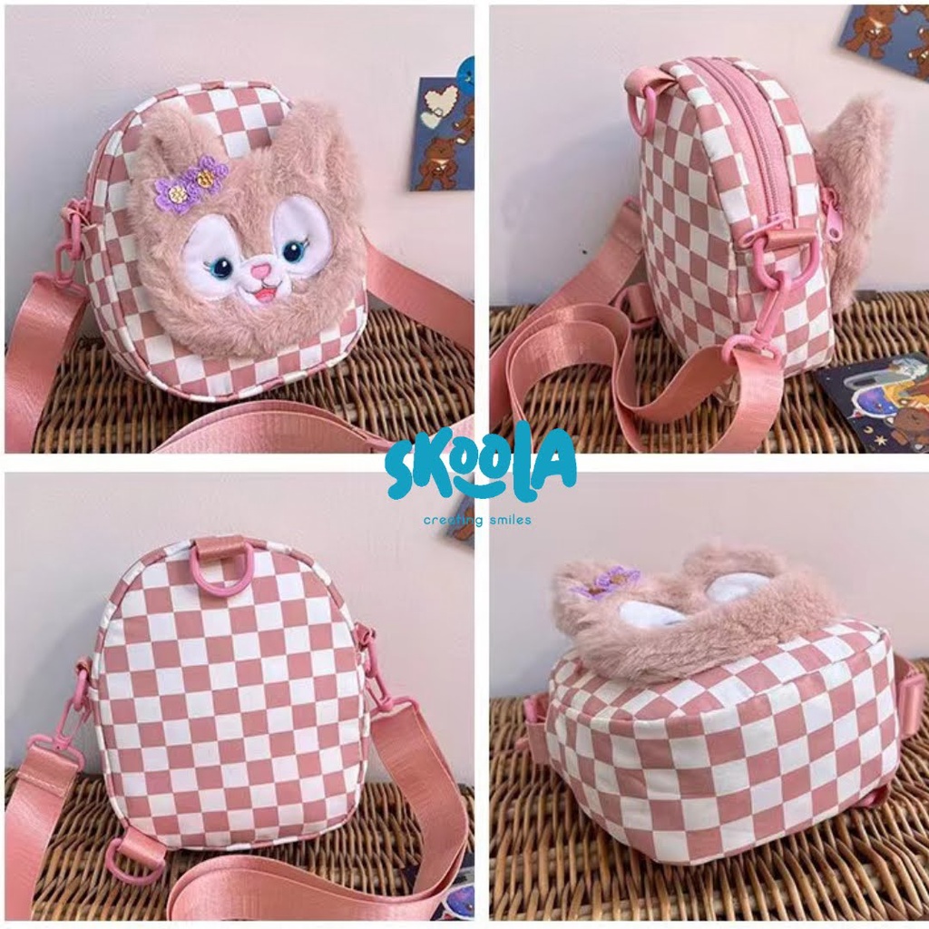 Skoola Tas Anak Perempuan PAUD Remaja Waistbag Selempang Boneka 2in1 Rabbit - Duffy