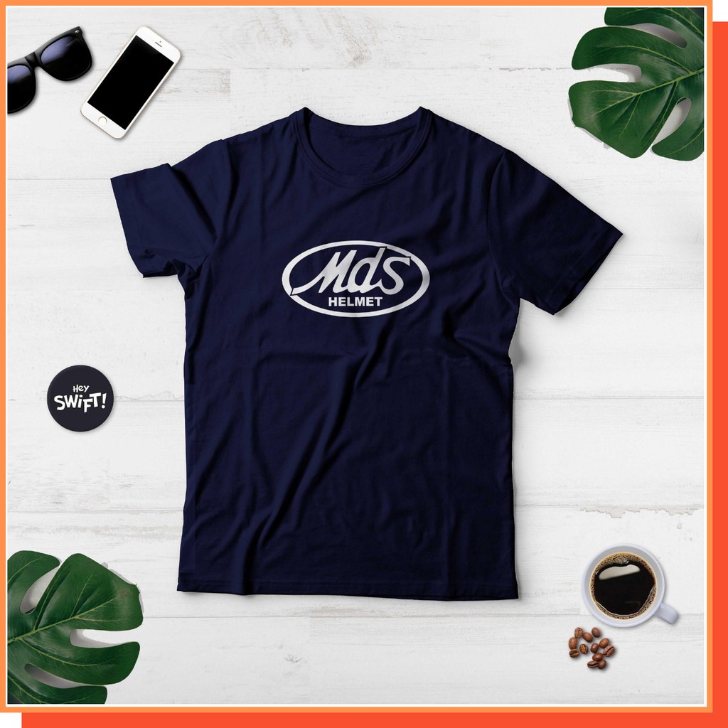 KAOS TSHIRT BAJU DISTRO MDS HELMET RACING ANAK MOTOR Combed 30S Distro Polos Custom PRIA WANITA