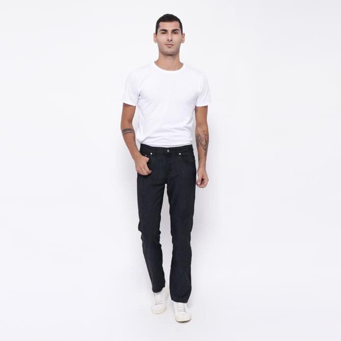 Edwin Celana Jeans Edw-115-01 Regular Fit Pria Panjang Hitam - Hitam, 30 Top Quality
