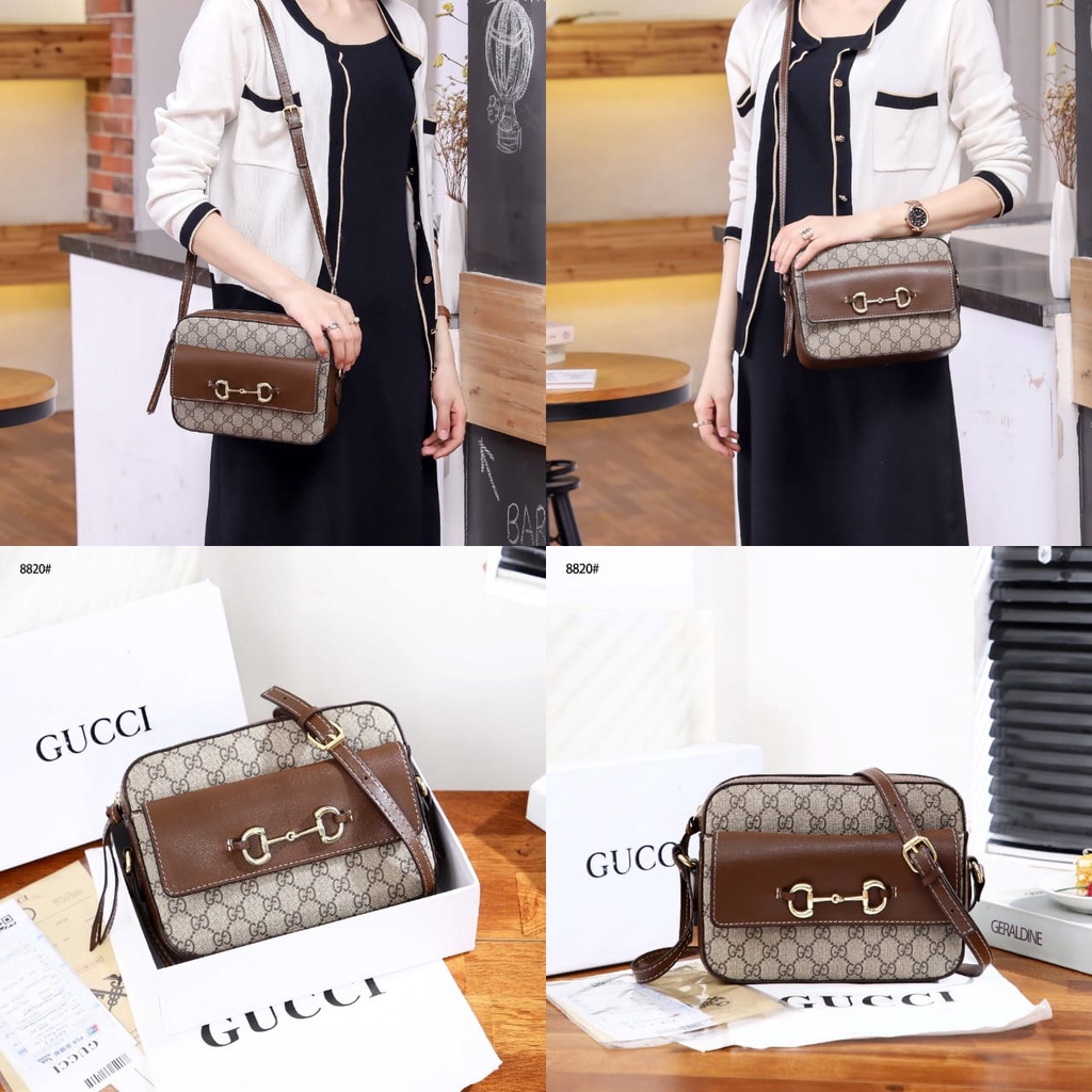 GG  Gold-Toned Hardware Shoulder Bag 8820