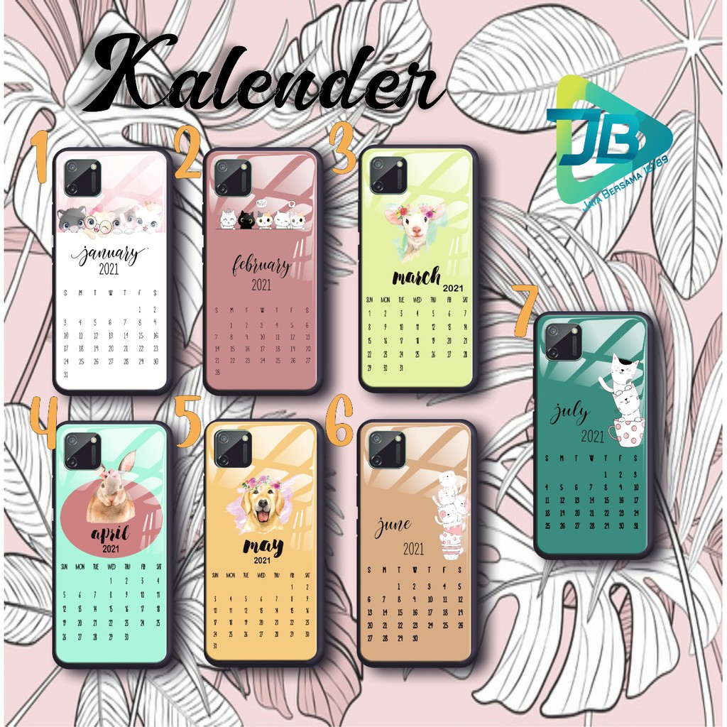 SOFTCASE BACK CASE GLASS KACA KALENDER XIAOMI REDMI CC9 A2LITE 8SE POCOPHONE F1 M2 X3 10 6X JB3016