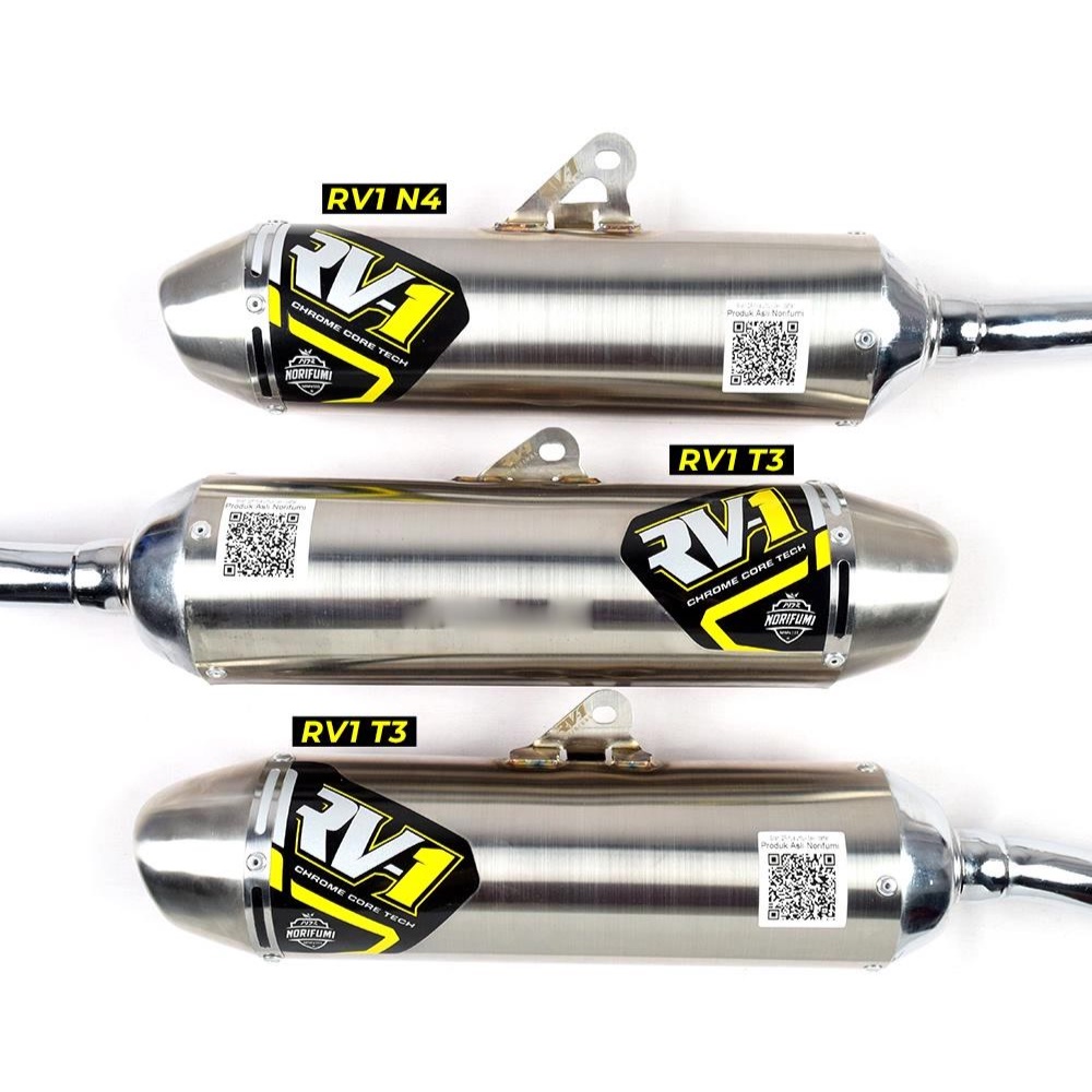 Knalpot CRF 150L Kenalpot Exhaust Muffler Original Norifumi RV1 T3 Motor KLX 150 Yamaha wr 155