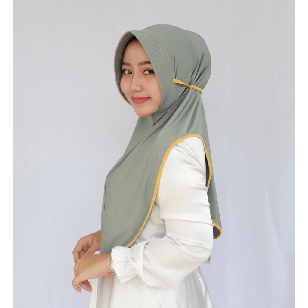 Promo !! produk terbaru Hijab Instan bergo ped combinasi