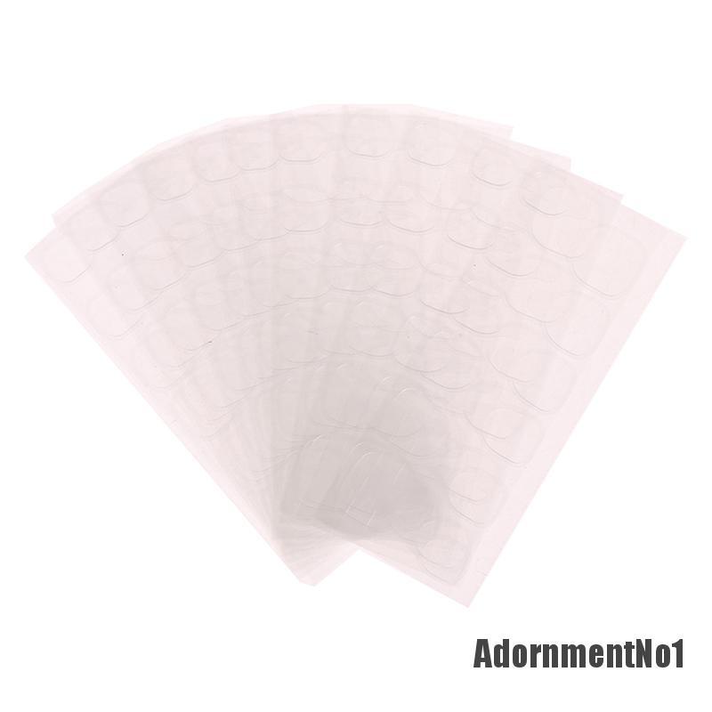 (Adornmentno1) 10pcs / Set Double Tape Transparan Untuk Kuku Palsu