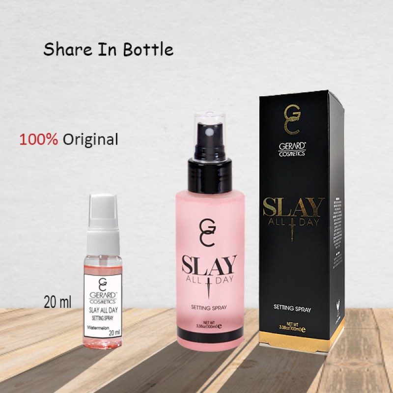 

GERARD Cosmetics (Share In Spray Bottle) Slay All Day Setting Spray 20ml