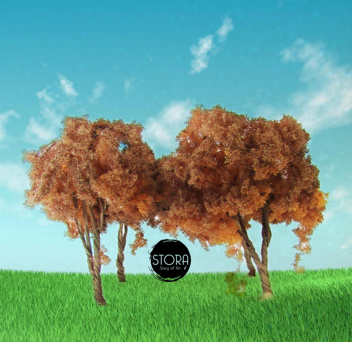 MAKET POHON RINDANG / Diorama maket Pohon Rindang - 8 cm