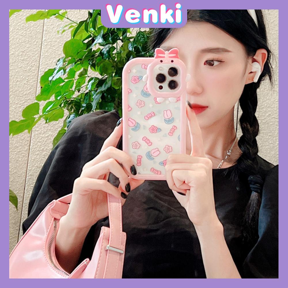 iPhone Case Silicone Soft Case Clear Case Airbag Shockproof Protection Camera Shiny Feel Pink Cute Cartoon Compatible For iPhone 11 Pro Max 13 Pro Max 12 Pro Max 7Plus xr XS Max