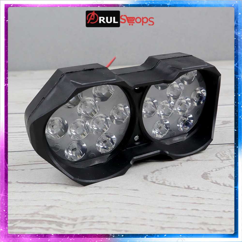 Lampu Tembak Motor ATV LED Spotlight 18 LED - U9