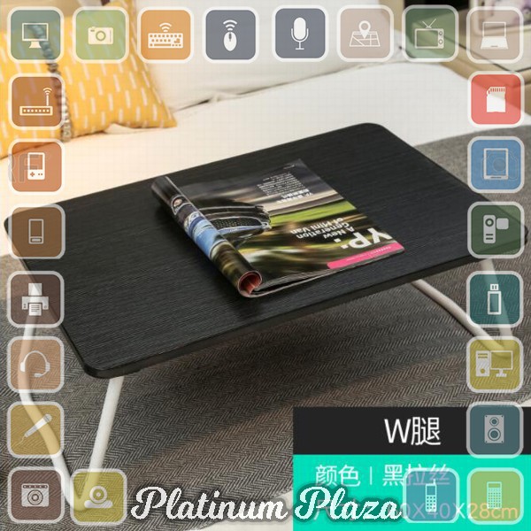NWDESK Meja Lipat Serbaguna Laptop Portable Desk Minimalist Design - I042767 - Black`15LZEY-