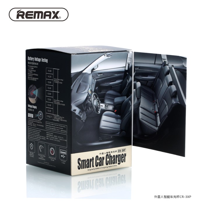 Remax Smart Car Charger Aliens Series 3USB CR-3XP 100% Original