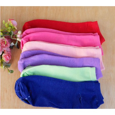 Toko Cantik Indonesia Kaos kaki pendek warna pelangi cantik