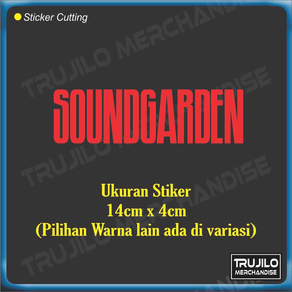 

Soundgarden Band Stiker Cutting 14cmx4cm