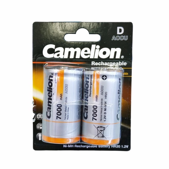 Baterai Camelion 7000mAh Rechargeable Battery Size D ( Besar ) 2pcs