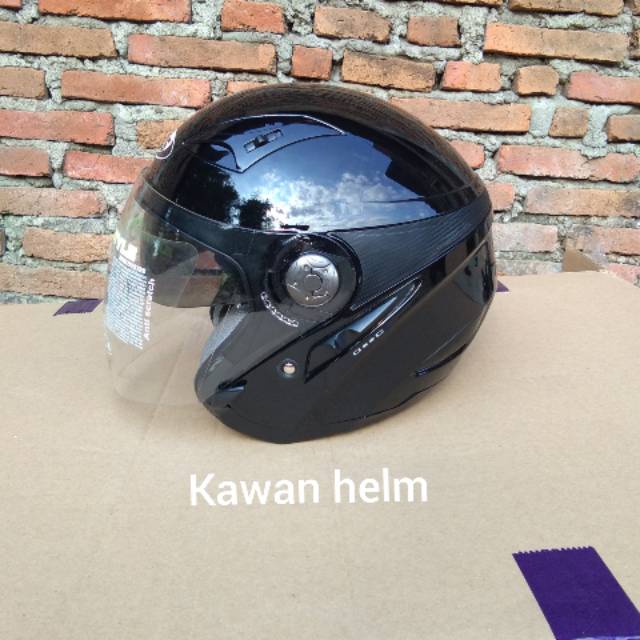 Helm mds zarra solid black metalik