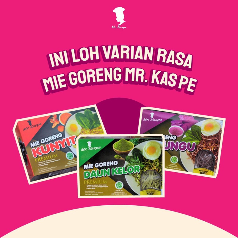 

Mr. Kaspe Mie Goreng Sehat Enak