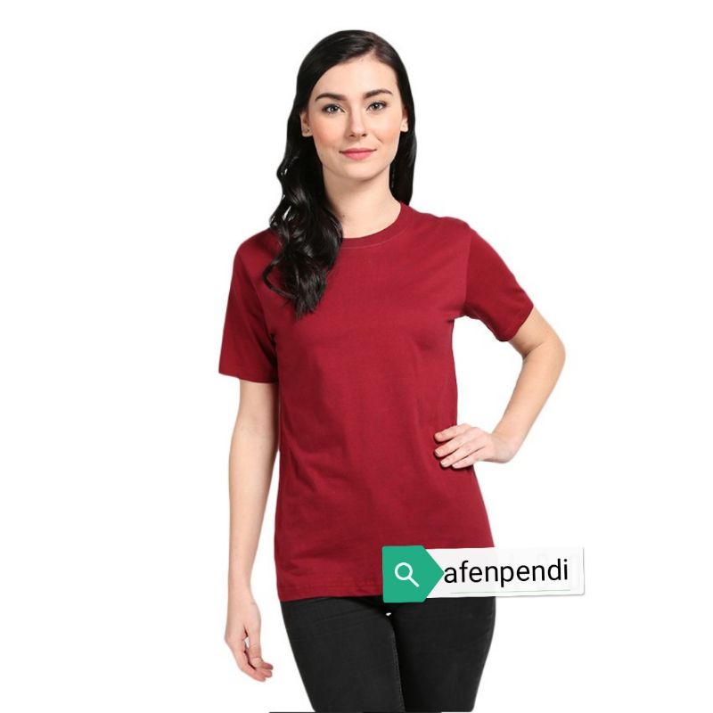 KAOS POLOS WANITA UKURAN S M L XL XXL XXXL