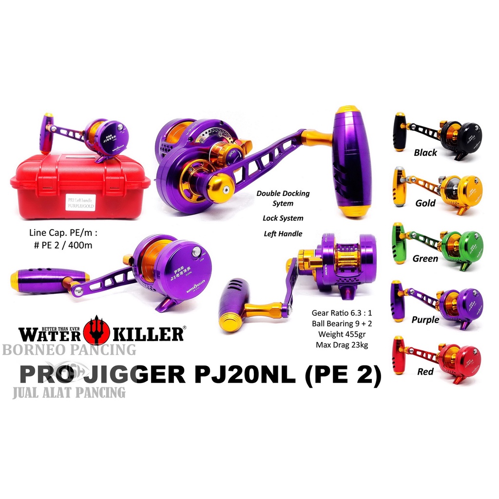 Reel OH Water Killer PRO JIGGER PJ20 NL (Handle kiri)