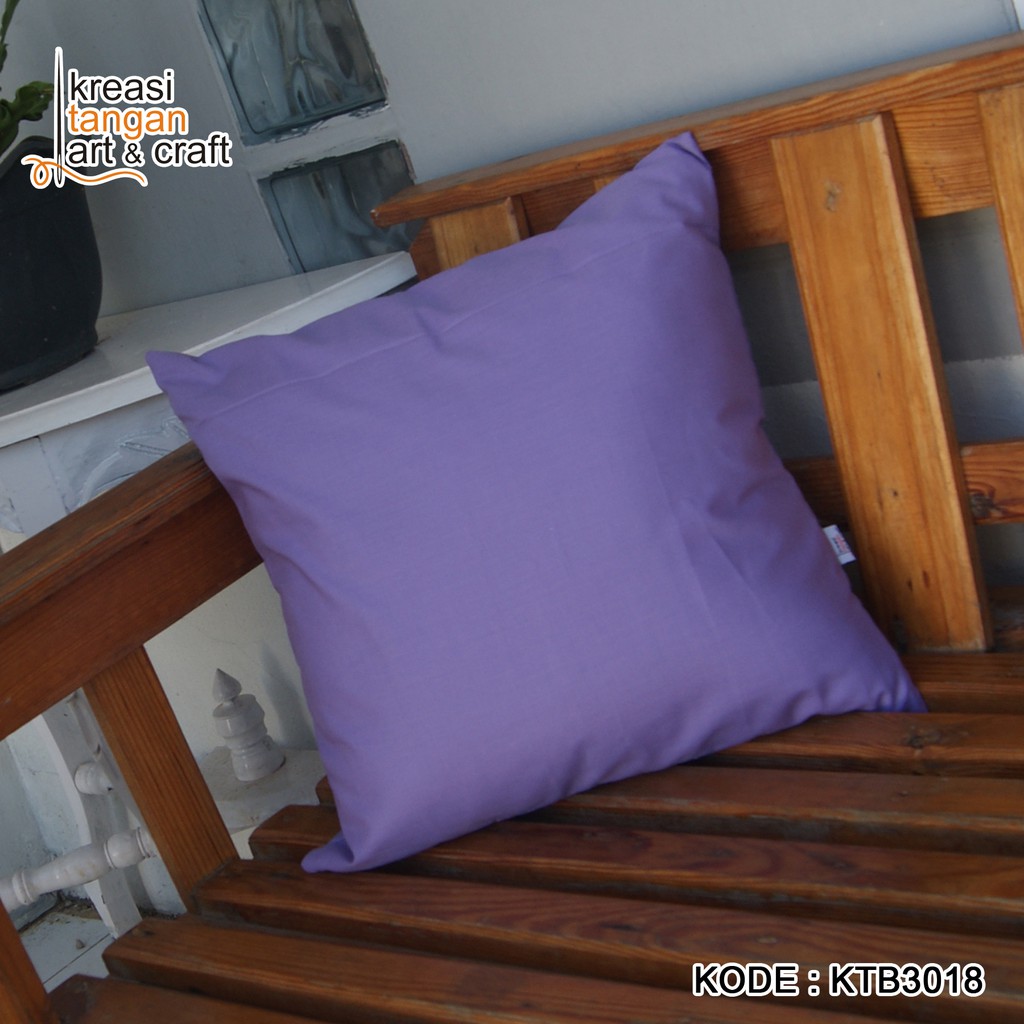 SARUNG BANTAL SOFA POLOS 40x40, 45x45, 50x50, 60x60, 70x70 Amethyst KTB3018